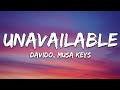 Davido - UNAVAILABLE (Lyrics) ft. Musa Keys