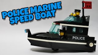 Police Marine Speed Boat Lego Enlighten Block 130