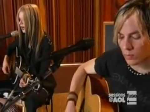 AVRIL LAVIGNE ft Evan Taubenfeld Nobody's Home AOL Sessions 