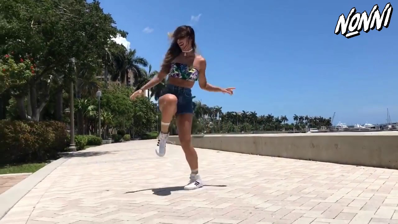 Shuffle dance girl