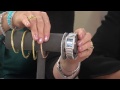 Judith Ripka Sterling 1/3 ct tw Diamonique Pave Hinged Cuff with Jane Treacy