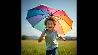 Umbrella Baby Windy Field