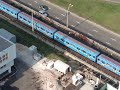 Видео subway train outside my hotel window in Kiev, Ukraine