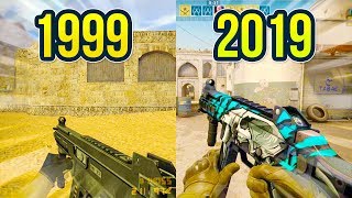 Evolution of the UMP-45 in Counter Strike 1999 - 2019