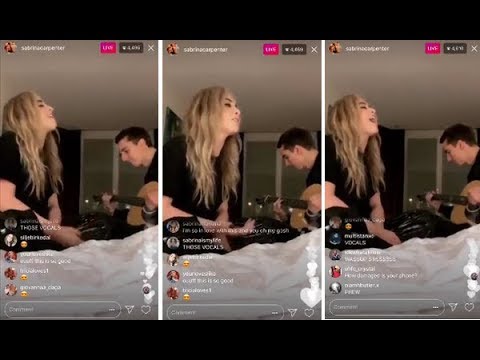 Sabrina Carpenter singing Almost Love Acoustic on Instagram live (6/11/2018)