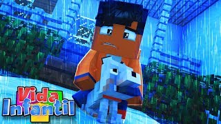 CACHORRINHO ABANDONADO !! - VIDA INFANTIL #03 (MINECRAFT MACHINIMA)