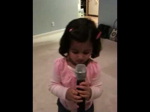 Mansi singing Marathi gana