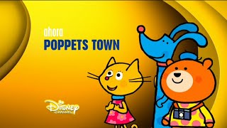 Disney Channel España: Ahora Poppets Town (Nuevo Logo 2014)