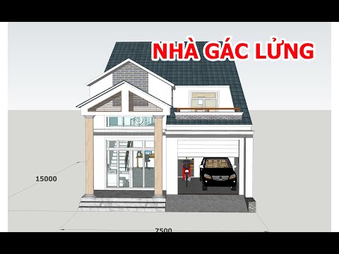 Gợi Ý Mẫu Nhà Cấp 4 Gác Lửng 3 Phòng Ngủ Tuyệt Đẹp