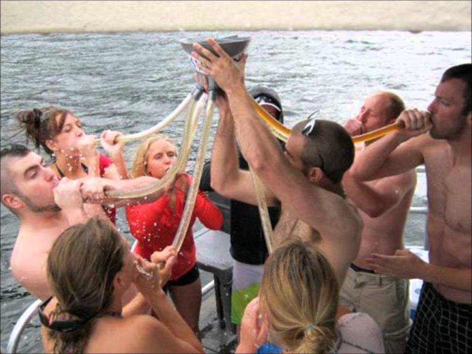 Funny beach party turns orgy photo