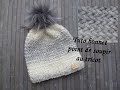 TUTO BONNET POINT SOUPIR AU TRICOT Beanie knitting GORRO PUNTO DOS AGUJAS