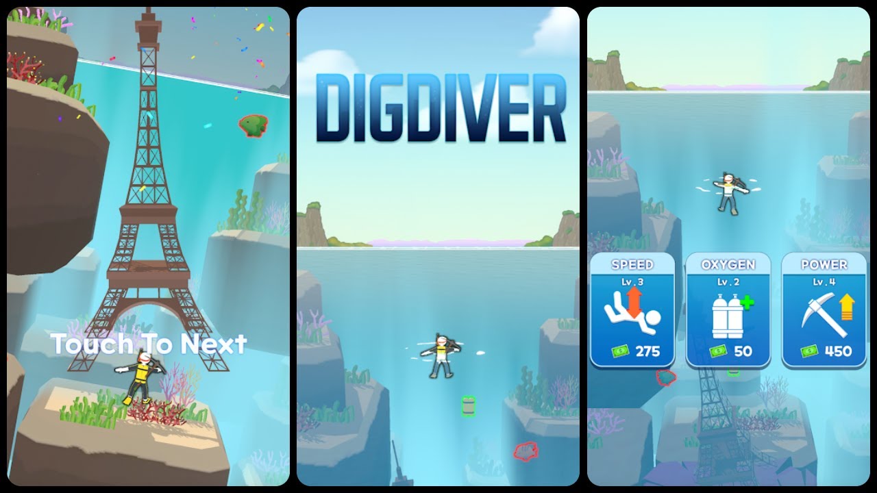 Dig Diver Mobile Game | Gameplay Android & Apk Dig Diver Mobile Game | Gameplay Android & Apk
