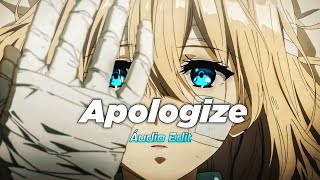 ঔ Apologize- Onerepublic- Áudio Edit