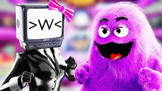 Tv Woman Vs Grimace Shake (Skibidi Toilet Animation)