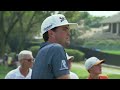 Keegan Bradley’s tee shot slams on the brakes at Arnold Palmer