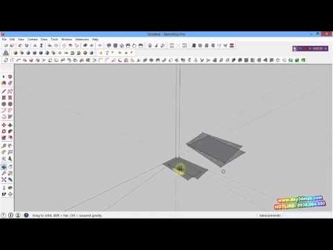 Học 3d sketchup 5 hướng dẫn lệnh vẽ đường thẳng learning sketchup study 3d how to use line tool