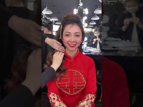 Hướng Dẫn Làm Tóc Sóng Nước Siêu Kĩ Và Thay 2 Kiểu Mái Cho Cô Dâu Ngày Ăn Hỏi Có Nhiều Sự Lựa Chọn