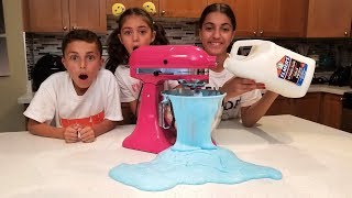 Making Slime in a Blender! Kids Fun Video