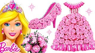 Play Doh Glamorous Pink Dress & Sparkle Shoes For Barbie Princess