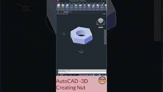 Nut Design In Autocad 3D Quick Tutorial