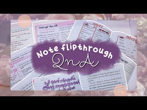 LÀM THẾ NÀO ĐỂ TAKE NOTES NHANH, HỌC CHĂM CHỈ HƠN? // grade 10 note flip through + q&a // jawonee
