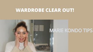 MASSIVE WARDROBE CLEAR OUT! Declutter + Marie Kondo Tips - Tanya Louise