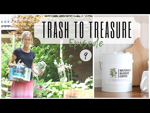 Trash to Treasure Project ~ Paint Can Reuse~ Drawer Idea ~ Glass Jar DIY ~ Paint Can Repurpose - YouTube