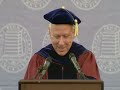 Joshua Bennett giving the graduation speech for the College of Arts and Sciences at UPenn