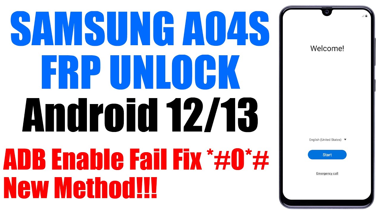 Samsung A04s FRP Bypass/Unlock Android 13 | Samsung Samsung A04s FRP Bypass/Unlock Android 13 | Samsung