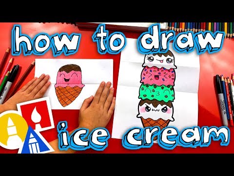 How To Draw An Ice Cream Tower Folding Surprise
