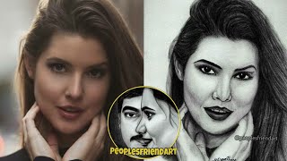 Pencil Sketch Of Amanda Cerny By Peoplesfriendart Drawing Amanda Cerny