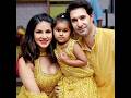 sunny Leone with her husband and kids #trending #viral #shorts