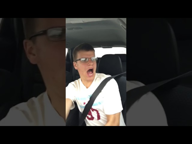 Guy Film Himself In His Car Singing And Then Crashing - Video