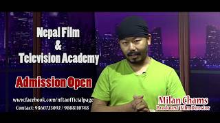 Nepal Film And Television Academy Admission Open Announcement By Milan Chams