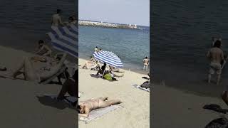 🇪🇸 Hot day at Barcelona beach Spain