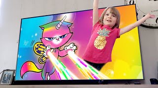 My PB and J Magic TV Adventure! with Rainbow Butterfly Unicorn Kitty!