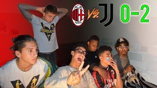 DOMINIO JUVE! Milan 0-2 Juventus REACTION Della Partita - Milanisti VS Juventini