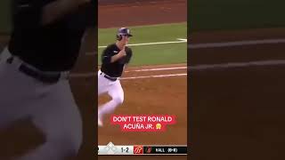A Perfect Throw By Ronald Acuna Jr. To Nab The Runner At Second