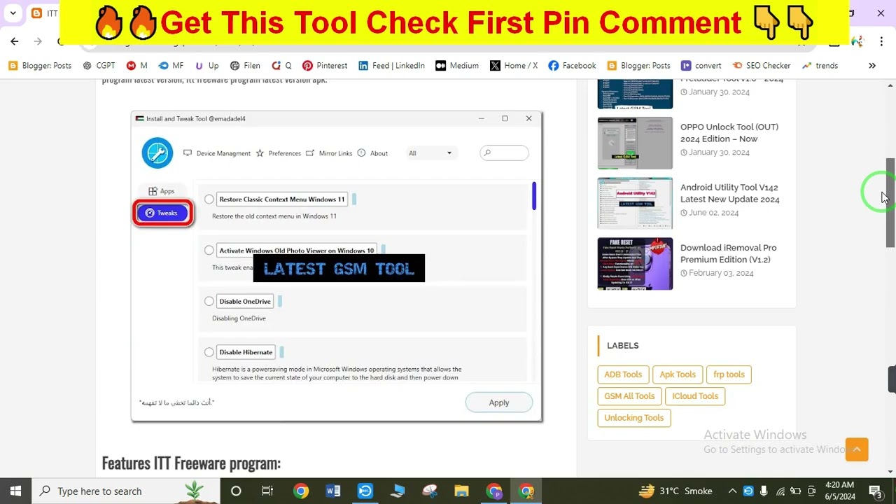 ITT Install and Tweaks Tool program | How to Install ITT Install and Tweaks Tool program | How to Install