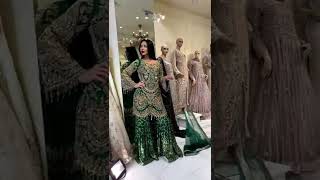 Designer Green Garara For Mehndi Function