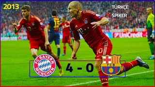 Bayern Münih 4-0 Barcelona | Türkçe Spiker - 2013 Şampiyonlar Ligi Yarı Final