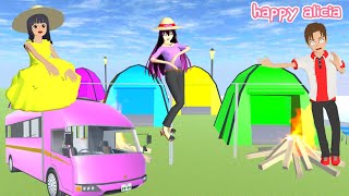 Yuta Mio Camping Pakai Campervan Di Hutan Sakura School Happy Alicia