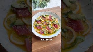 Tuna Crudo, And Avocado With Lemon Pion Fruit