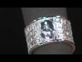 UltraFine Silver Ave Maria Wide Band Ring with Jennifer Coffey