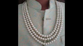 Big Pearl Groom Jewellery Jaipri Groom Necklace Dulha Kantha Wedding Jewelry Pearl Jewelry