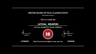 Lethal Weapon 4K - Bbfc Black Card
