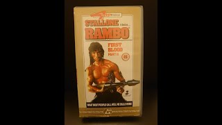 Original Vhs Opening And Closing To Rambo First Blood Part 2 Uk Vhs Tape