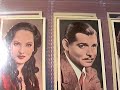 Silver Screen Movie Stars Trading Cards,Incl Clark Gable,30s