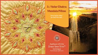 How it was made - DST 3. Solar Chakra Mandala Pillow (DST / Time-lapse)