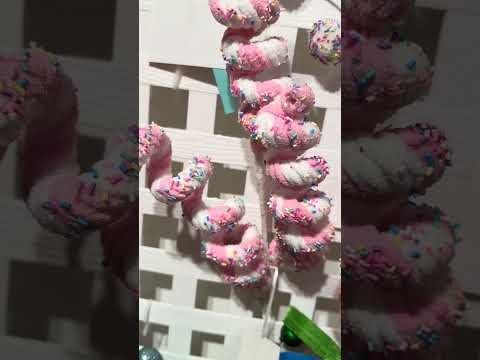 Raz 29.5" Pink and White Sprinkled Candy Twirl Christmas Tree Spray F4506675 Raz 29.5" Pink and White Sprinkled Candy Twirl Christmas Tree Spray F4506675